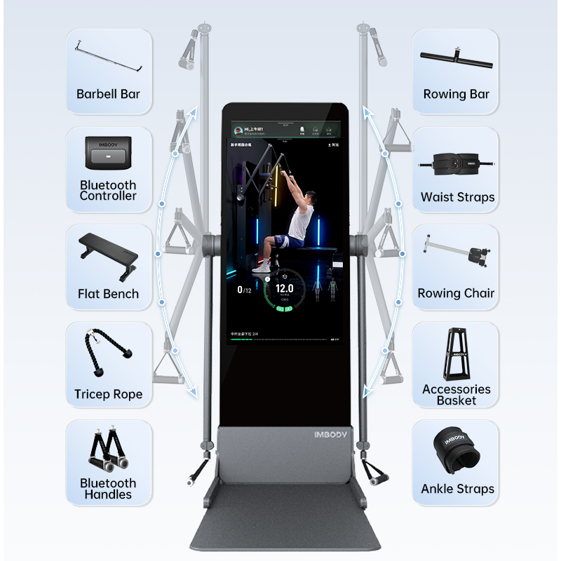 Smart Fitness Mirror Home Strength Training